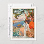 Antibes Poster Post Card Briefkaart (Voorkant / Achterkant)