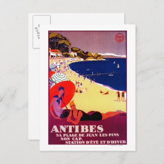Antibes  PosterEurope Briefkaart (Voorkant / Achterkant)