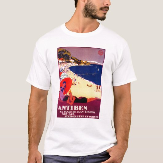 Antibes PosterEurope T-shirt (Voorkant)
