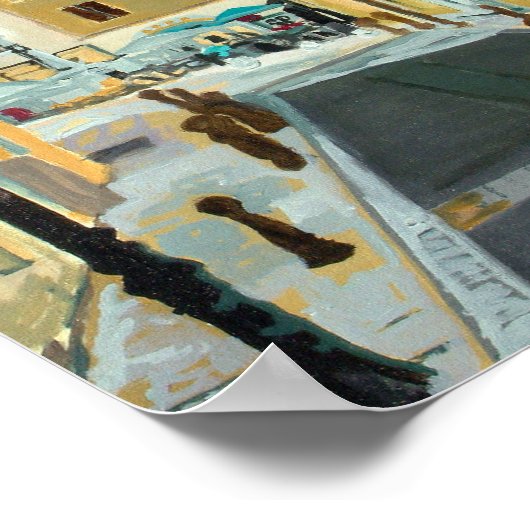 Antibes Street Scene Poster (Hoek)