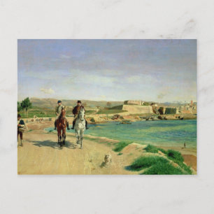 Antibes, the Horse Ride, 1868 Briefkaart