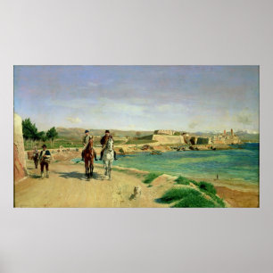 Antibes, the Horse Ride, 1868 Poster