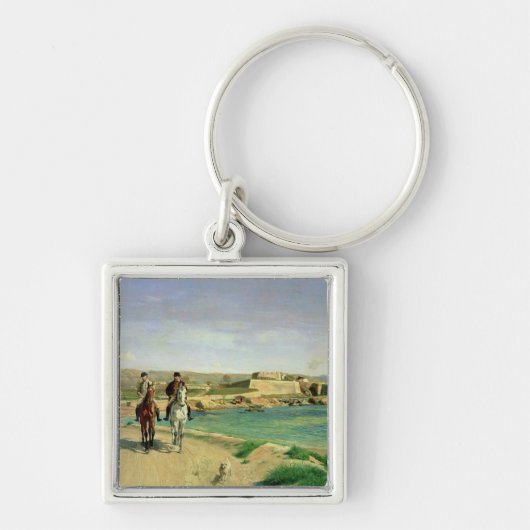 Antibes, the Horse Ride, 1868 Sleutelhanger (Voorkant)