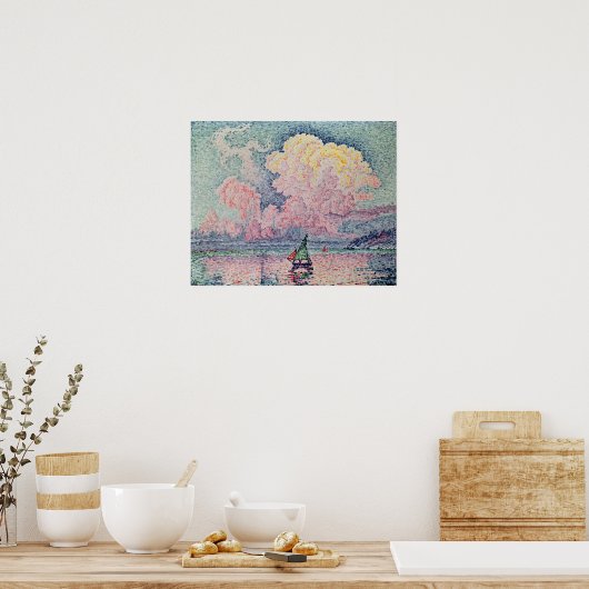 Antibes, the Pink Cloud, 1916 Poster (Keuken)