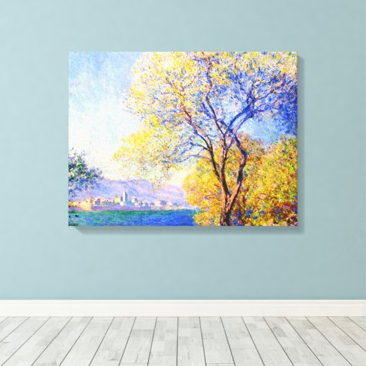 Antibes uit de Salis Gardens Claude Monet Canvas Afdruk (Insitu (Houten vloer))