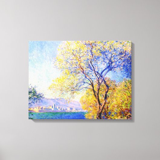 Antibes uit de Salis Gardens Claude Monet Canvas Afdruk (Voorkant)