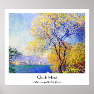 Antibes uit de Salis Gardens Claude Monet Poster