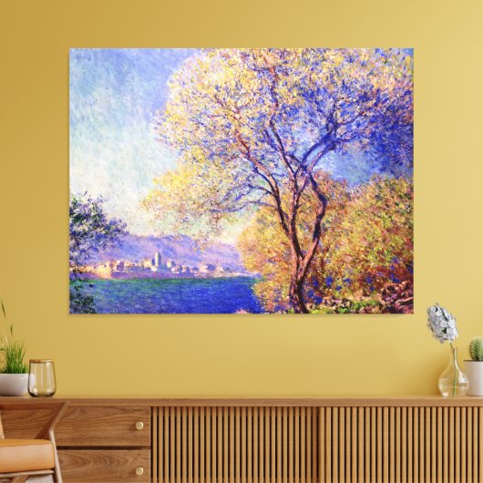 Antibes, vertegenwoordigd door Claude Monet Canvas Afdruk (Insitu (Woonkamer))