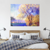 Antibes, vertegenwoordigd door Claude Monet Canvas Afdruk (Insitu (Slaapkamer))