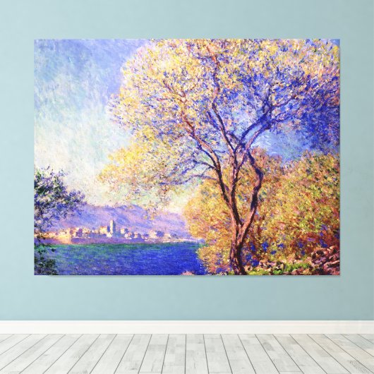 Antibes, vertegenwoordigd door Claude Monet Canvas Afdruk (Insitu (Houten vloer))