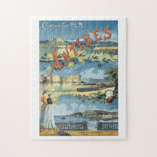 Antibes Vintage Travel Poster Legpuzzel