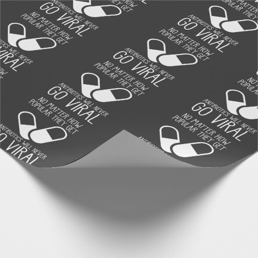 Antibiotica Viral Science Researcher Pharmacist Cadeaupapier (Hoek)