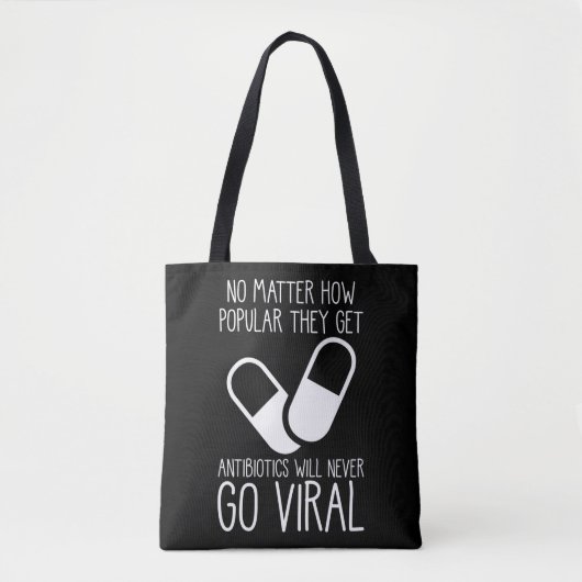 Antibiotica Viral Science Researcher Pharmacist Tote Bag (Voorkant)
