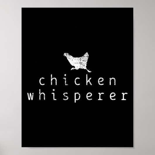 Antic cadeau voor kippenfluisteraarboer poster (Voorkant)