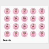 Antic Fruit Jam van eigen huis Ronde Sticker (Vel)