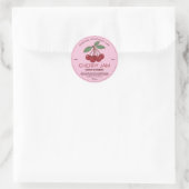 Antic Fruit Jam van eigen huis Ronde Sticker (Tas)