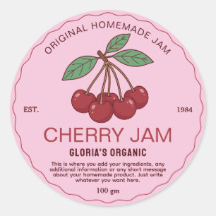 Antic Fruit Jam van eigen huis Ronde Sticker