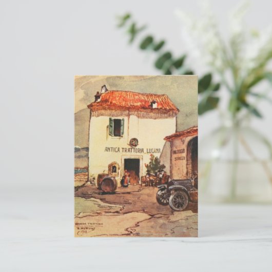 Antica Trattoria Lucana - een wegtrattoria Briefkaart (Staand voorkant)