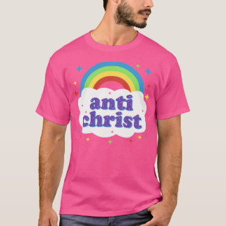 Antichrist Schattige Kawaii Rainbow T-shirt
