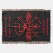 Antichrist Symbool Wall Hanging Tapestry Deken (Voorkant)
