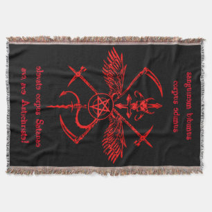 Antichrist Symbool Wall Hanging Tapestry Deken