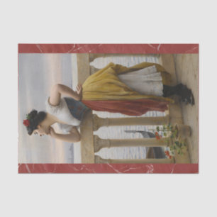 Anticipatie door Eugene de Blaas, Art Decoupage Tissuepapier