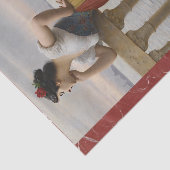 Anticipatie door Eugene de Blaas, Art Decoupage Tissuepapier (Detail)