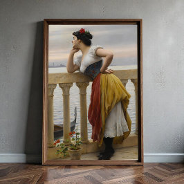 Anticipatie door Eugene de Blaas Poster