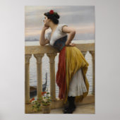 Anticipatie door Eugene de Blaas Poster (Voorkant)