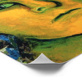 Anticipatie - Goud en Emerald Goddess Poster (Hoek)