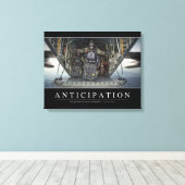 Anticipatie: Inspirerend prijsopgave Canvas Afdruk (Insitu (Houten vloer))