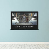 Anticipatie: Inspirerend prijsopgave Canvas Afdruk (Insitu (Houten vloer))