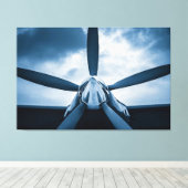 anticipatie op de vlucht canvas afdruk (Insitu (Houten vloer))