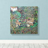 Anticoli Windows Canvas Afdruk (Insitu (Houten vloer))