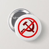 anticommunist ronde button 5,7 cm (Voorkant /achterkant)