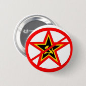 anticommunistisch ronde button 5,7 cm (Voorkant /achterkant)