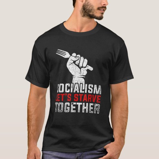 Anticommunistische antisocialistische vrijheidsgif t-shirt (Voorkant)