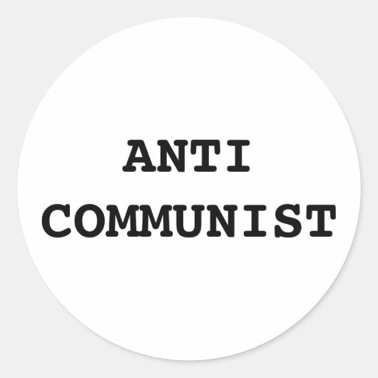 ANTICOMMUNISTISCHE STICKERS (Voorkant)