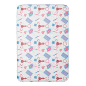 Anticonceptiepatroon feministisch badmat (Voorkant Verticaal)