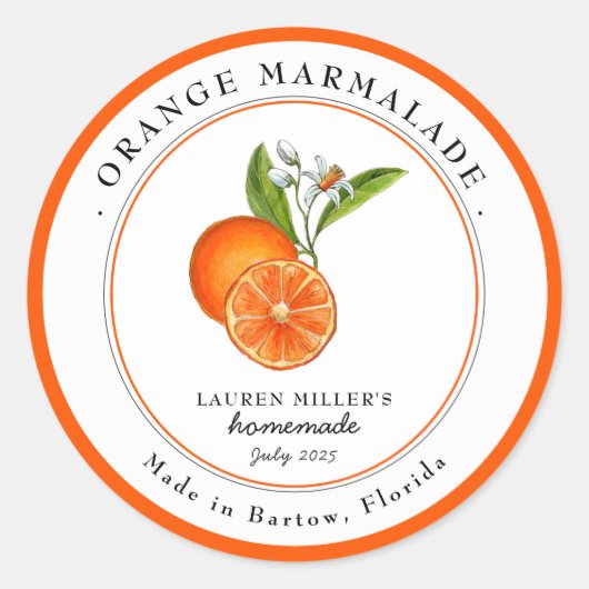 Anticoranje Marmelade pot Etiket voor inmaken (Voorkant)
