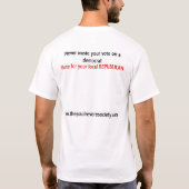 antidemocraat / patriottisme t-shirt (Achterkant)