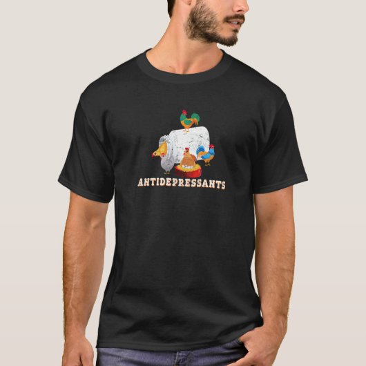 Antidepressiva  Kip  Kippenboeren T-shirt (Voorkant)
