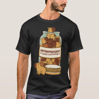 Antidepressivum Capybara door Tobe Fonseca T-shirt