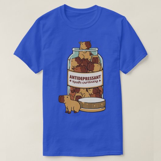 Antidepressivum Capybara door Tobe Fonseca T-shirt (Design voorkant)