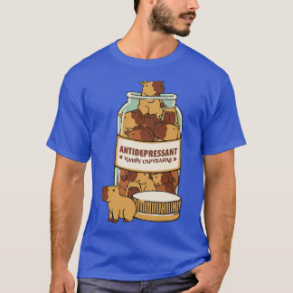 Antidepressivum Capybara door Tobe Fonseca T-shirt