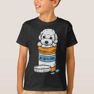 Antidepressivum Poodle Cute Animal Hondenliefhebbe T-shirt