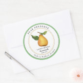 Antidieke perenjam pot etikettering voor inmaken ronde sticker (Envelop)