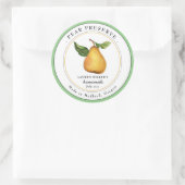 Antidieke perenjam pot etikettering voor inmaken ronde sticker (Tas)