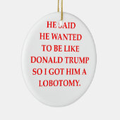 antidonald trump keramisch ornament (Rechts)