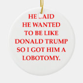 antidonald trump keramisch ornament (Voorkant)
